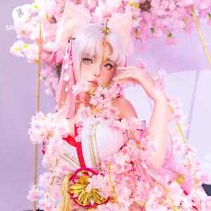 SHEDOLL コ・ショウウ 168cm 原神|フータン 猫耳レース戦装|発熱Dカップ |減量植毛ボディ| 2次元純欲爆発